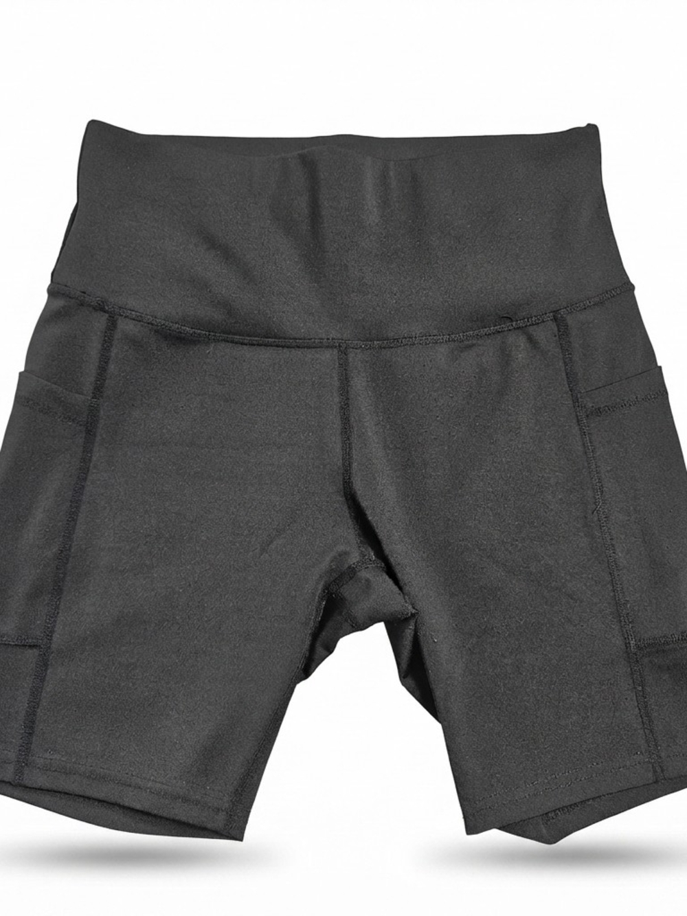 Level Up Active Black High Waisted Pocket Biker Shorts Medium